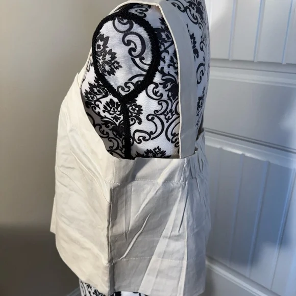 Banana Republic Cream Square Neck Crop Top and Mini Skirt Set - Picture 4 of 12